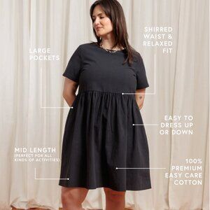 Tradlands Black Relaxed Fit Dress